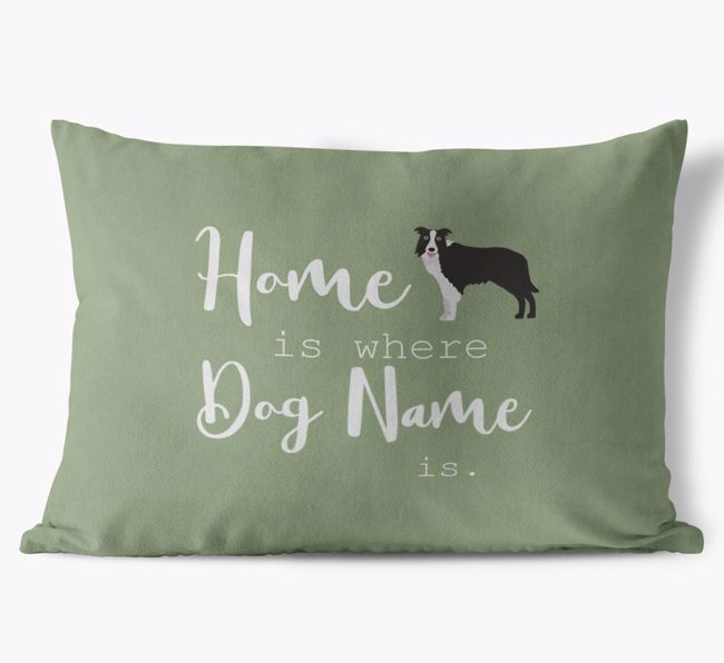 Home Is Where ... Is: Personalised {breedFullName} Soft Touch Cushion